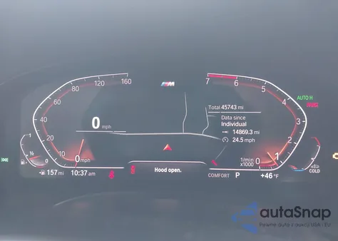 2020 BMW X3 xDrive30I z USA, uszkodzony, nr VIN 5UXTY5C02L9C53627